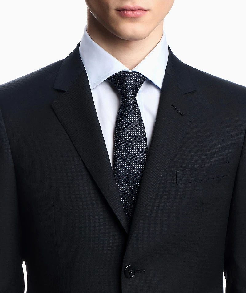 Geometric Jacquard Silk Tie