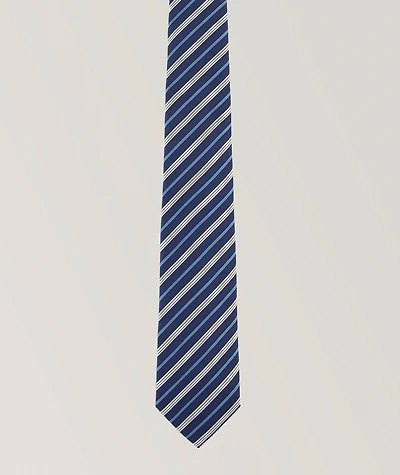  Stripe Jacquard Silk Tie