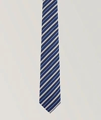  Stripe Jacquard Silk Tie