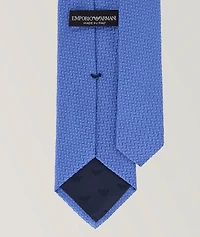  Geometric Jacquard Silk Tie