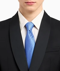  Geometric Jacquard Silk Tie