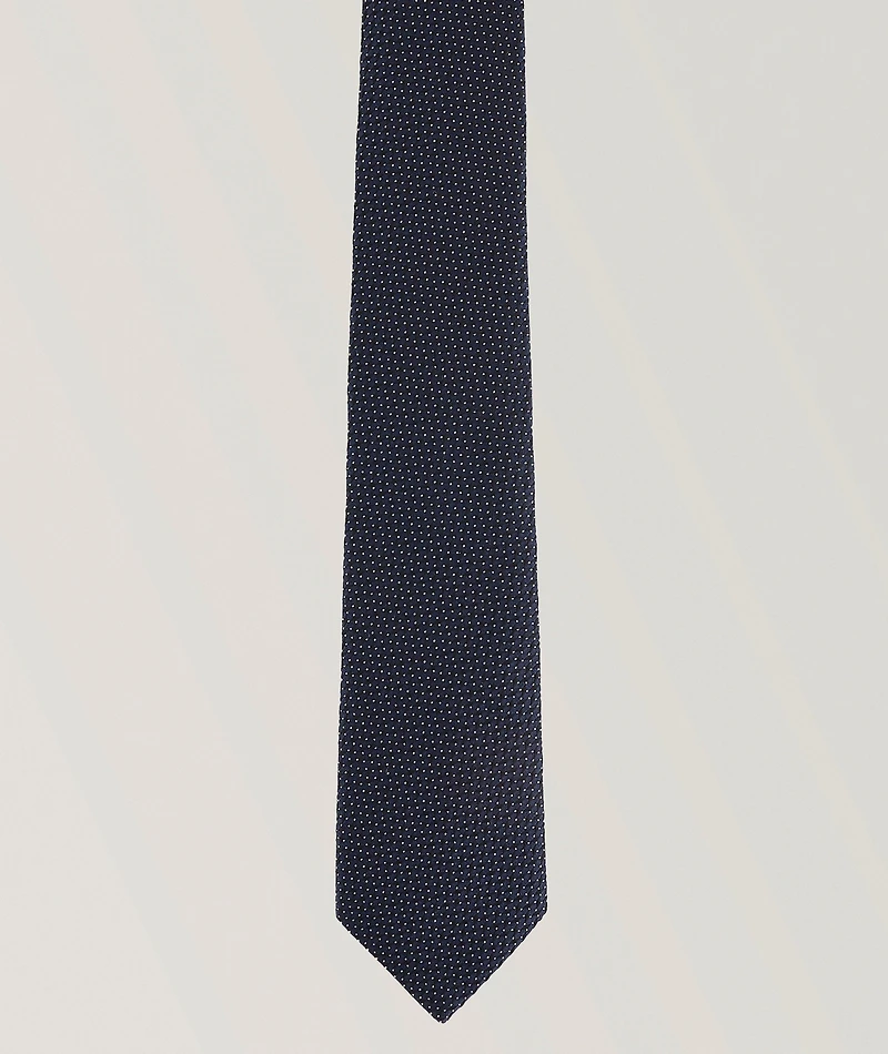 Jacquard Motif Silk Tie