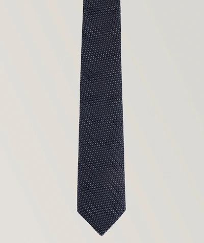 Jacquard Motif Silk Tie