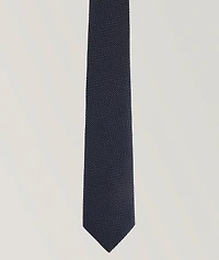 Jacquard Motif Silk Tie