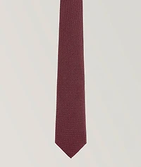 Geometric Jacquard Silk Tie