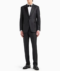 Peak Lapel Wool-Silk Tuxedo