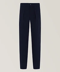 Chevron Jacquard Single-Pleat Pants