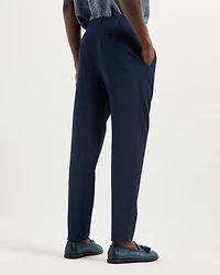 Stretch-Wool Seersucker Double-Pleat Pants
