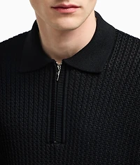 Fisherman's Rib-Stitch Polo