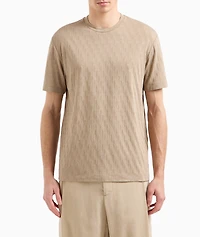 Geometric Jacquard T-Shirt