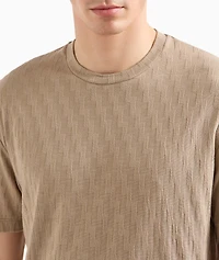 Geometric Jacquard T-Shirt