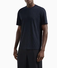 Geometric Jacquard T-Shirt