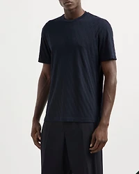 Geometric Jacquard T-Shirt