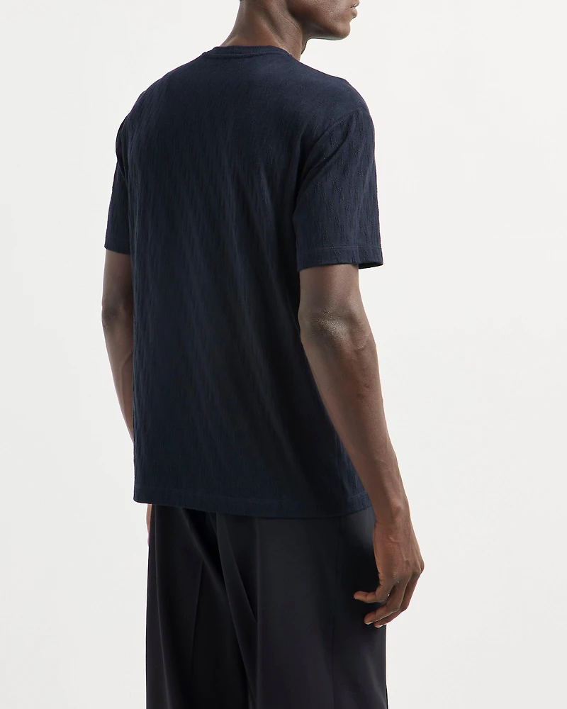 Geometric Jacquard T-Shirt