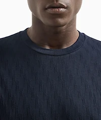 Geometric Jacquard T-Shirt
