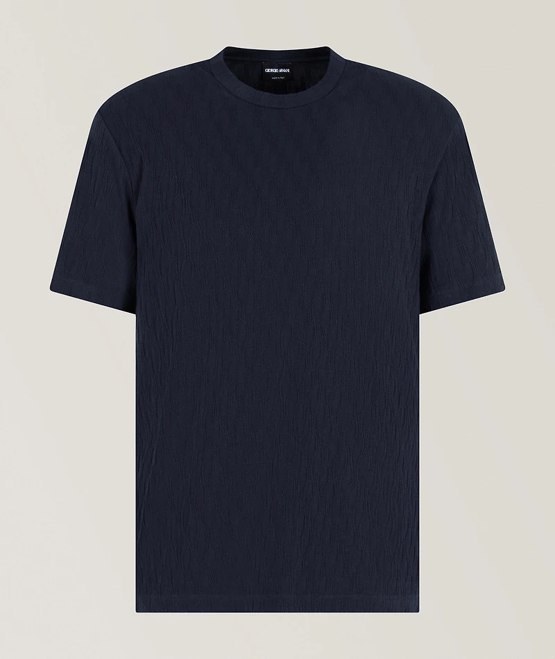 Geometric Jacquard T-Shirt