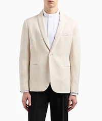 Silk-Blend Single-Breasted Sport Jacket
