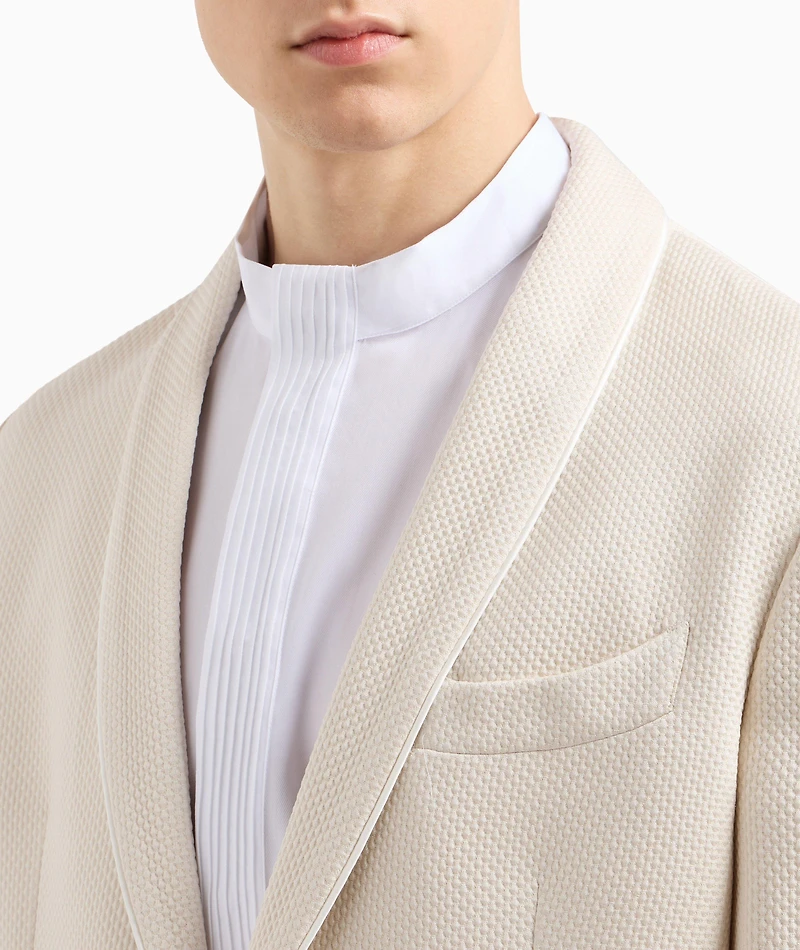 Silk-Blend Single-Breasted Sport Jacket