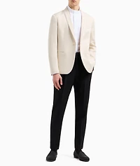 Silk-Blend Single-Breasted Sport Jacket