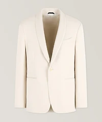 Silk-Blend Single-Breasted Sport Jacket