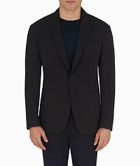 Shawl Collar Silk-Blend Sport Jacket