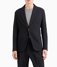 Stretch-Wool Single-Breasted Sport Jacket