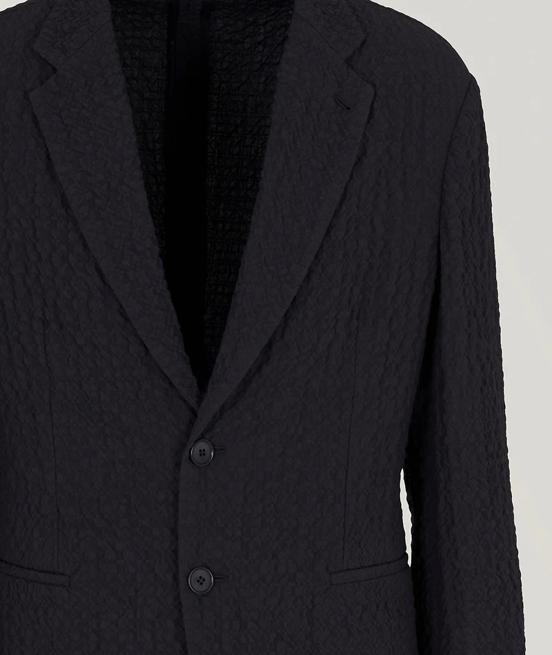Stretch-Wool Single-Breasted Sport Jacket