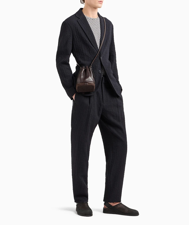 Stretch-Wool Single-Breasted Sport Jacket