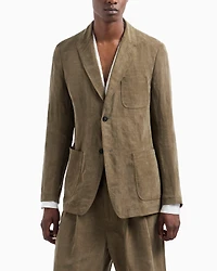 Linen-Blend Sport Jacket