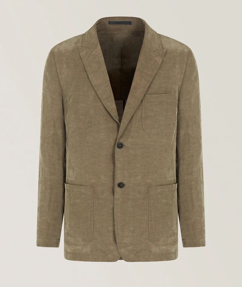Linen-Blend Sport Jacket