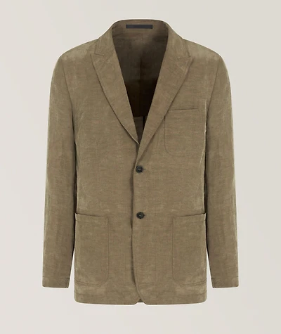 Linen-Blend Sport Jacket