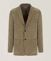Linen-Blend Sport Jacket