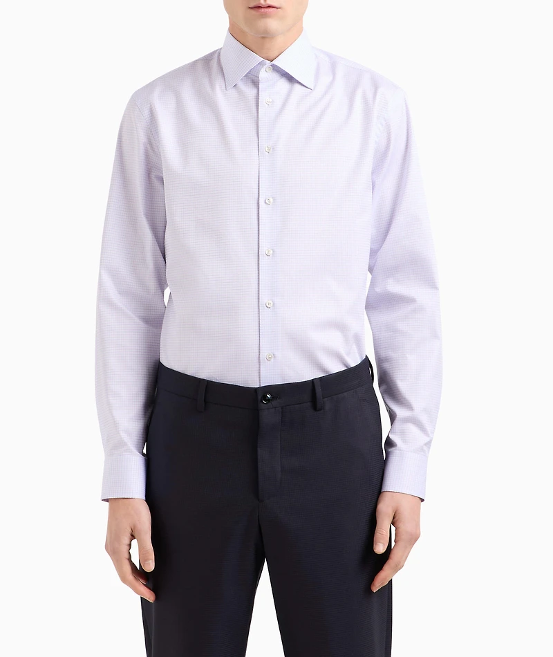 Micro-Woven Cotton Dress Shirt