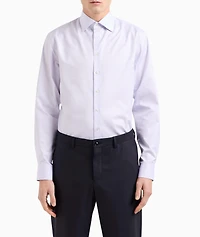 Micro-Woven Cotton Dress Shirt