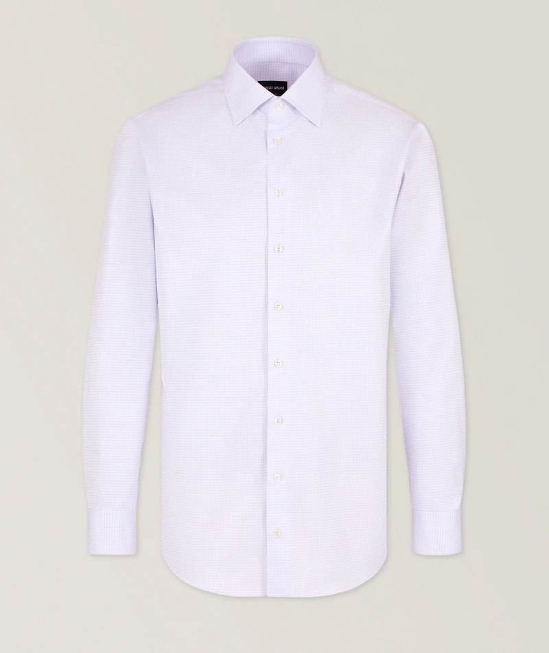 Micro-Woven Cotton Dress Shirt
