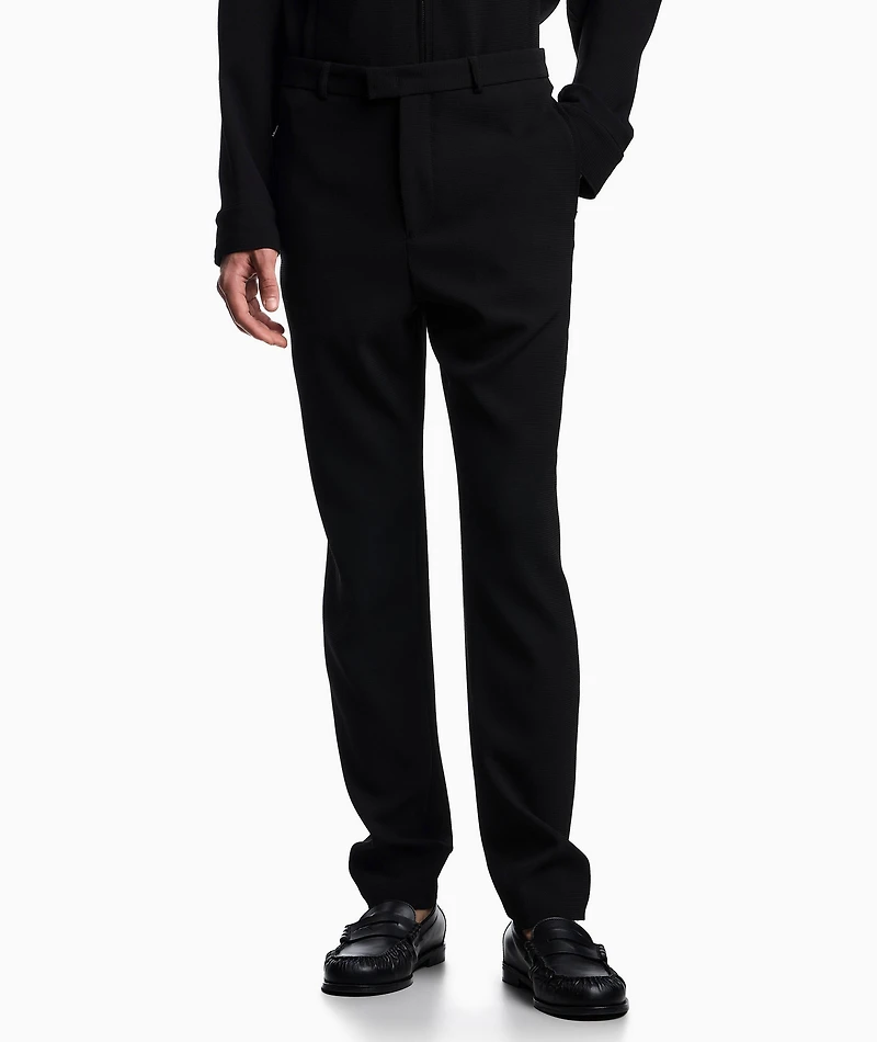 3D Crepe Jersey Trousers