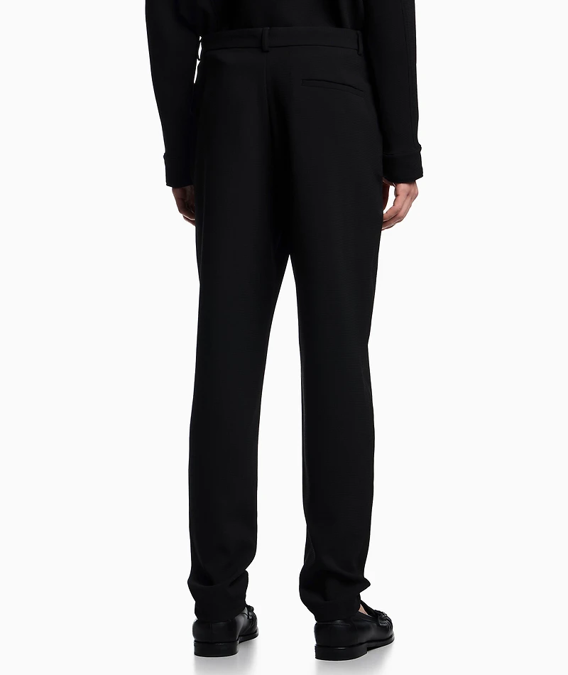 3D Crepe Jersey Trousers