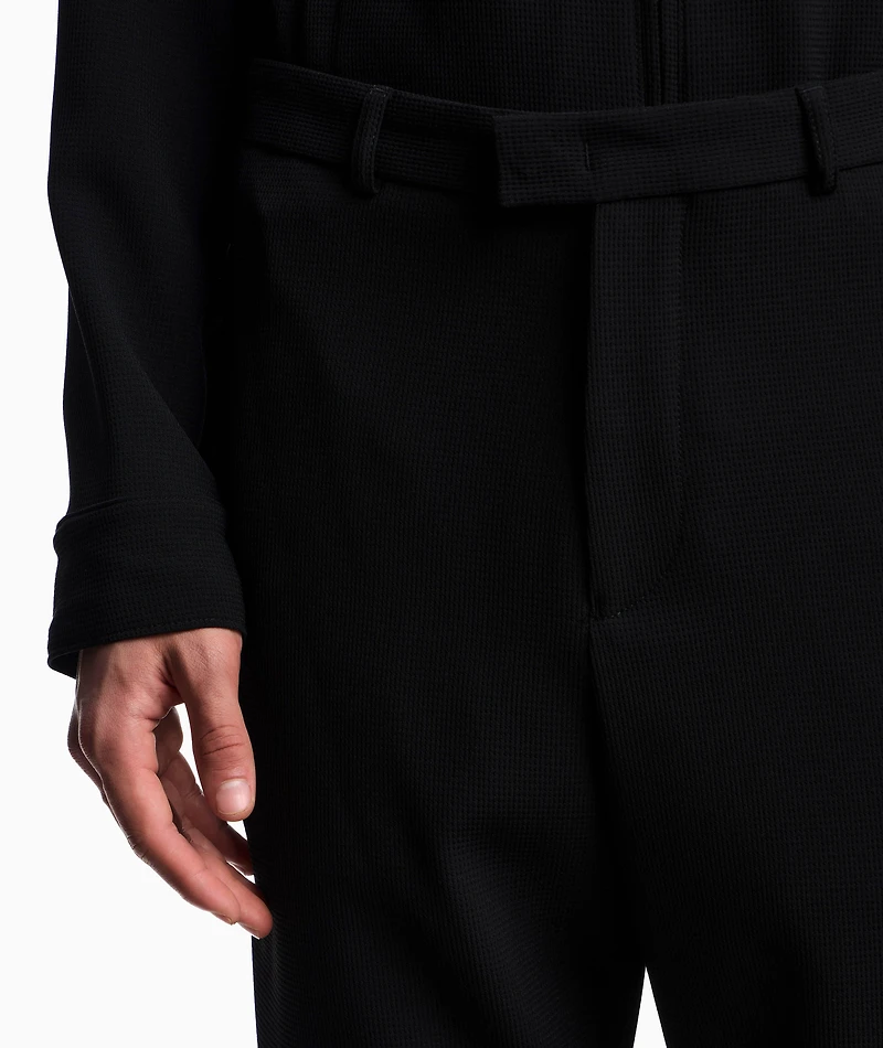 3D Crepe Jersey Trousers