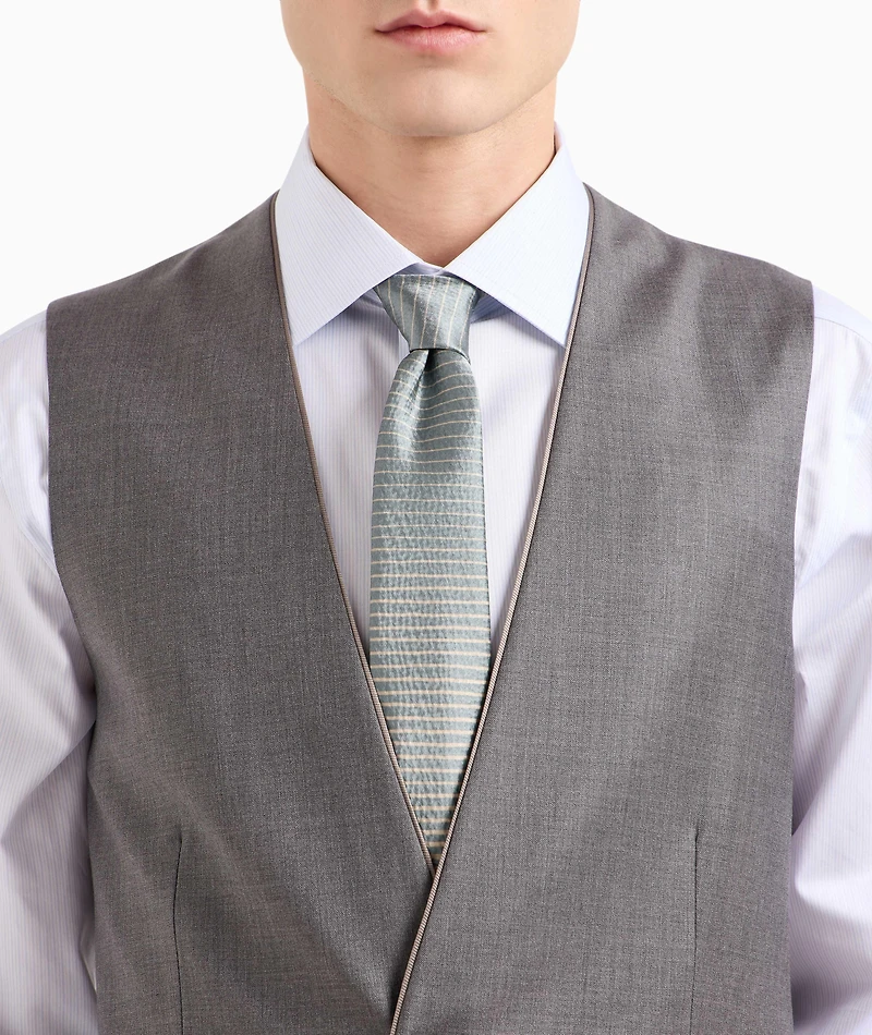 Regular-Fit Striped Cotton Dress Shirt