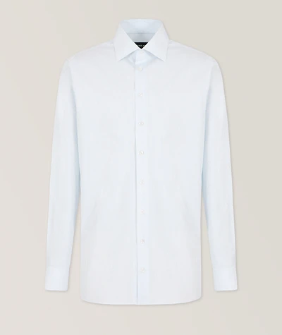 Regular-Fit Striped Cotton Dress Shirt