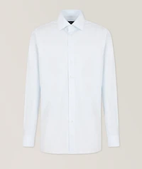 Regular-Fit Striped Cotton Dress Shirt