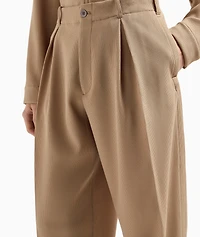 3D Crepe Jersey Trousers