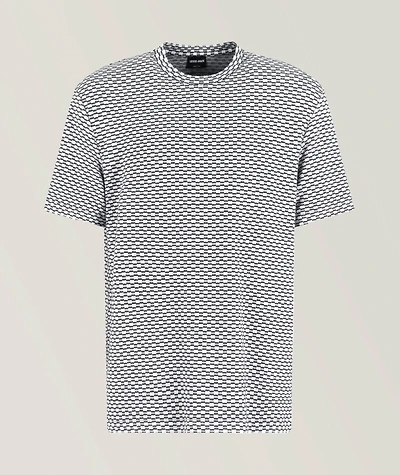 Jacquard Jersey Crewneck T-Shirt