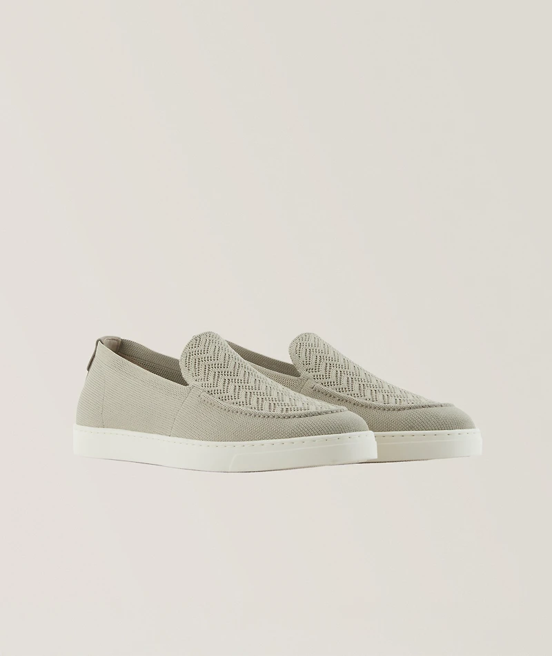 Chevron Jacquard Loafers