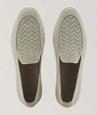 Chevron Jacquard Loafers