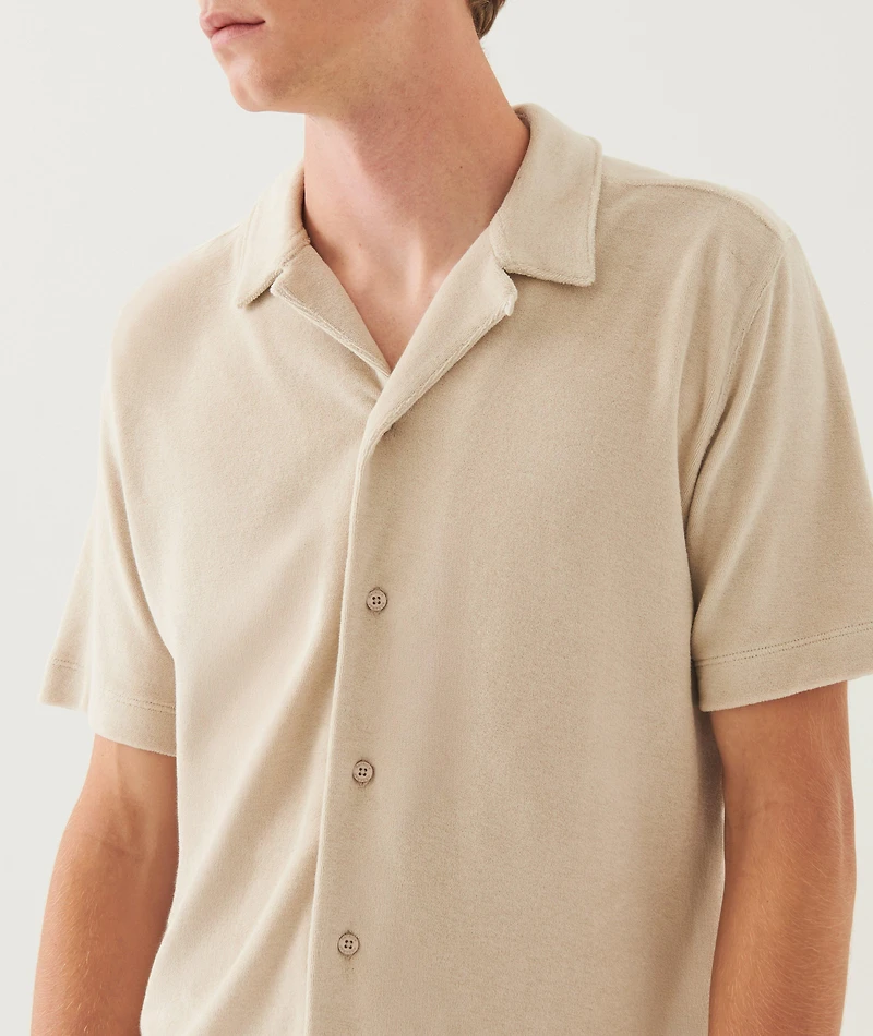 Terry Cotton Camp Shirt