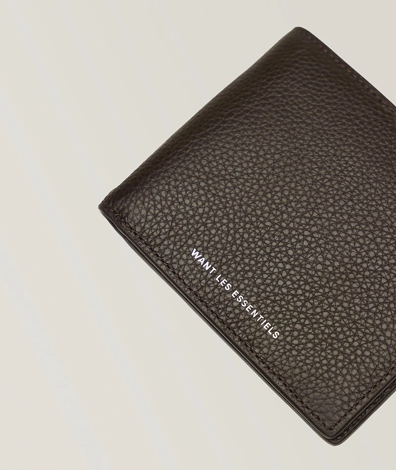 Benin Pebble-Grained Leather Bifold Wallet