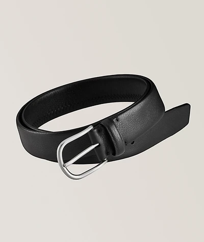 Tubular Smooth Leather Belt
