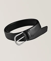 Tubular Smooth Leather Belt