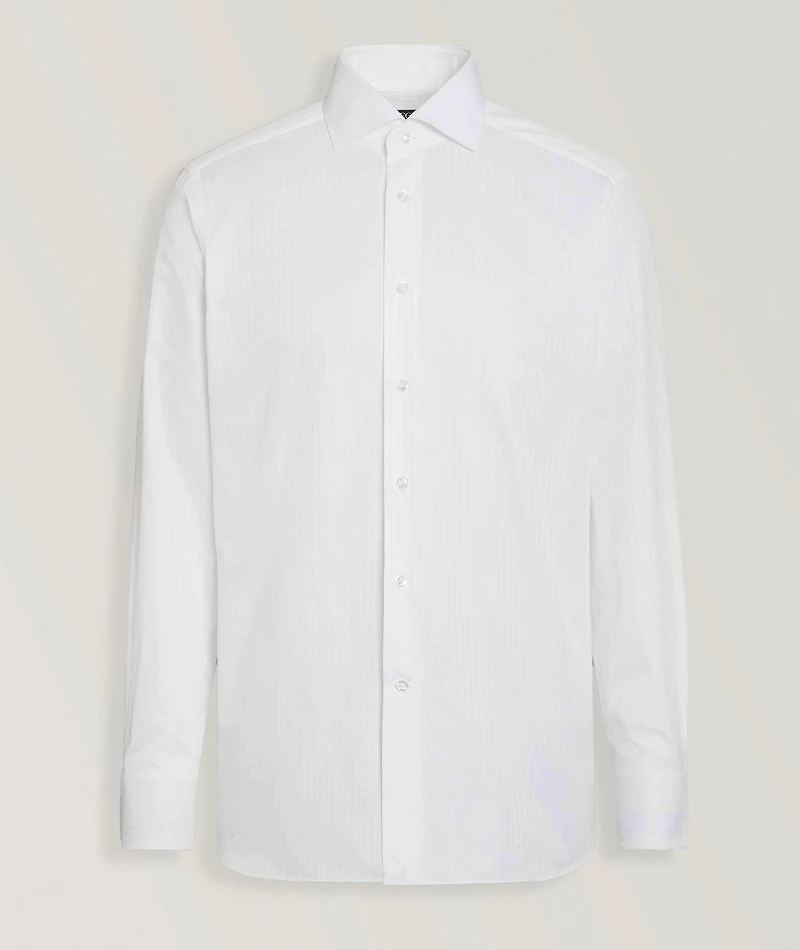 Centoventimila Striped Structured Cotton Shirt